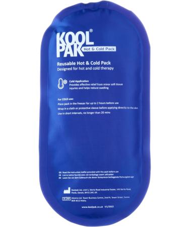 Koolpak Luxury Hot & Cold Reusable Pack Oval - 12.5 x 25.5cm - Pack of 10 - Buy Online on GoSupps.com