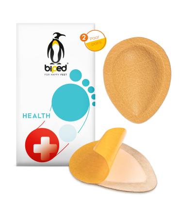 Biped 2 pairs of orthopedic spreading foot Pelots made of leather drops - retrocapital support - for gluing in shoes and sandals Z1781 (36-38)