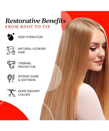 AMOSTIMELINE Hair Botox Deep Conditioner - Moisturizing Hair Mask Treatment for Dry Damaged Hair - 8 fl oz - Buy Online on GoSupps.com