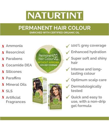 Naturtint 4NC Deep Cappuccino Brown Permanent Hair Colour - Ammonia Free with Grey Coverage, Nourishment, and Protection - Buy Online on GoSupps.com