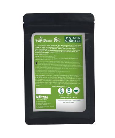 LES PAPOTEUSES | Organic Matcha Green Tea Powder - 100g | Fair Trade Chinese Green Tea - Buy Online on GoSupps.com