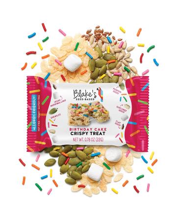 Blake's Seed-Based Birthday Cake Rice Crispy Treats - 6 Count | Gluten-Free & Delicious - Buy Online on GoSupps.com