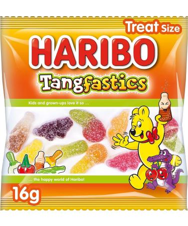 Haribo Tangfastics Mini Treat Size Mini-Bags 16g Kids Childrens Goody Party Bags 30 Multi Packs