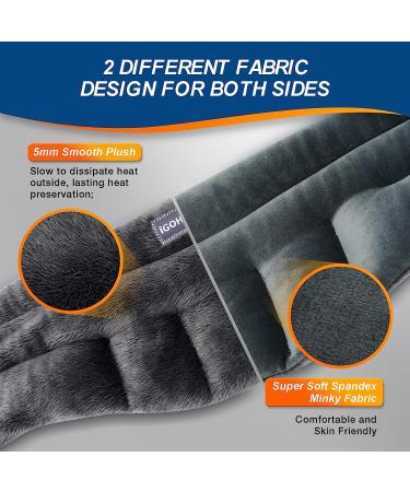 IGOHEALS Microwavable Heating Pad - Heated Neck Warmer for Pain Relief and Stress - Moist Heat Therapy Wrap for Any Body Part - Buy Online on GoSupps.com