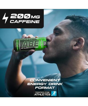 Applied Nutrition ABE Pre Workout Cans - All Black Everything Energy + Performance Drink ABE Carbonated Beverage Sugar Free with Caffeine (Pack of 12 Cans x 330ml) (Apple & Elderflower) - Buy Online on GoSupps.com