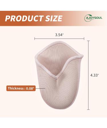 Buy Ballet Point Shoe Pads - Anti-Slip Forefoot Protectors & Toe Pouches | 2 Pairs Knitted Fabric Half Socks - Beige Long - International Shipping Available - Buy Online on GoSupps.com