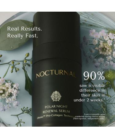 Nocturnal Skincare Polar Night Renewal Serum | Patent-Pending Night Repair Serum with Copper Peptides Niacinamide & Nordic Oats 15ml (Refill) Refill - 15ml - Buy Online on GoSupps.com