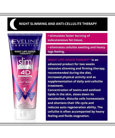 Eveline Cosmetics Firming Slim Extreme 4D Cellulite Cream with Night Lipo Shock - Best Anti-Cellulite Treatment - Buy Online on GoSupps.com