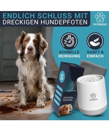 Pfotengut Dog Paw Cleaner - Gentle & Effective for Small & Large Dogs | Includes Suction-Strong Microfiber Towel - Buy Online on GoSupps.com