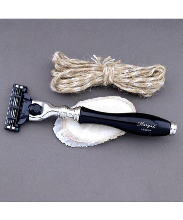 Shop Haryali London Classic Shaving Set for Men - 3 Razor Clips Synthetic Brush Stand Soap & Bowl - Perfect Gift for Him - Buy Online on GoSupps.com