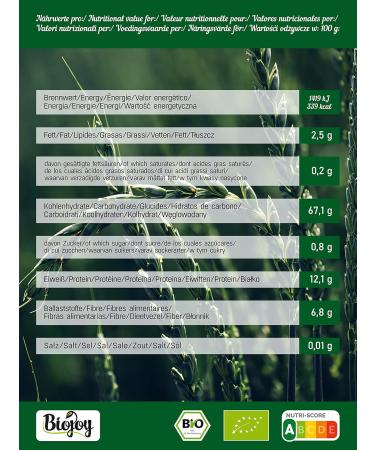 Biojoy Organic Spelt Flour (2 kg) natural and pure without additives - Buy Online on GoSupps.com