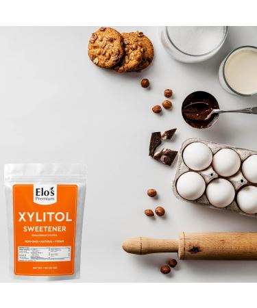 Elo s Premium Xylitol (1kg) | Packaged In Canada| 100% All-Natural Food Grade Sugar Alternative| Non-GMO Kosher and Halal Friendly Gluten Free and Keto | Excellent All-Natural Sweetener & Sugar Substitute - Buy Online on GoSupps.com