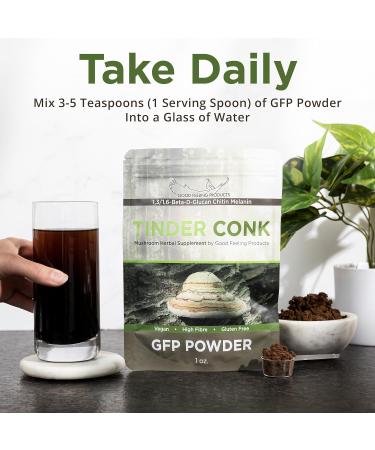 Good Feeling Products GFP Powder - Mushroom Supplement - Tinder Conk Powder Supplement - Immune Support Supplement for Men & Women - Buy Online on GoSupps.com