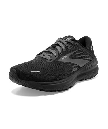 Brooks Women's Adrenaline GTS 22 Supportive Running Shoe 9 Black/Black/Ebony