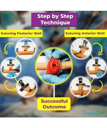 SurgicalSim Bowel Anastomosis Suture Practice Kit - End-to-Side Techniques for Students | Includes 0.8 Diameter Models & Tool Kit - Buy Online on GoSupps.com