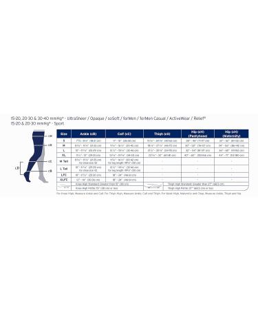 Buy BSN Medical JOBST Opaque Knee High Stockings - Black XL (20-30 mmHg) | Fast International Shipping - Buy Online on GoSupps.com