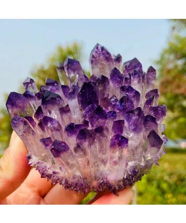 Natural Amethyst Cluster Ore Demagnetization Stone Purification Decoration Can be Used for (Size : 350-400g) ningxiao - Buy Online on GoSupps.com