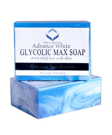 Relumins Authentic Glycolic Max Soap AHA-Mild Peel w/Aloe - Professional Spa Formula