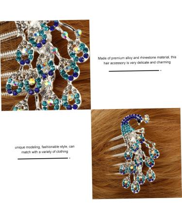 Diamond Phoenix Hair Comb Hair Barrettes Hair Pin Rhinestone Bobby Pins Bride Hair Clip Pearl Wedding Headpiece Hair Combs for Women Hair Comb Accessories Bridal Hair Comb Alloy Gogogmee - Buy Online on GoSupps.com