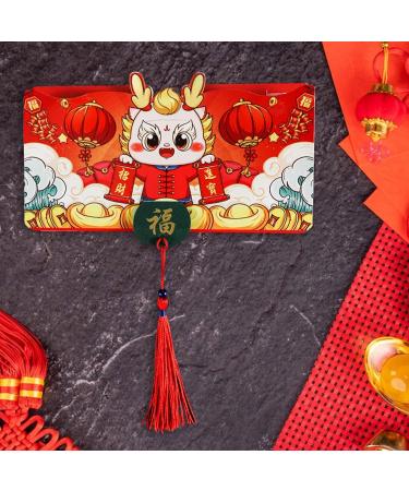 Milageto Chinese Lunar Year Red Envelopes Dragon Hong Bao Gift Packets Hongbao Lucky Money Pockets for Birthday China Spring Festival 10 Card Slots - Buy Online on GoSupps.com