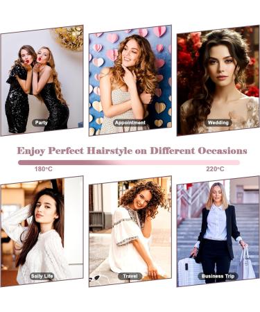 Professional 2-in-1 Curling Iron Set - Versatile Straightening Brush & Curling Iron for Large & Small Curls - International Shipping Available - Buy Online on GoSupps.com