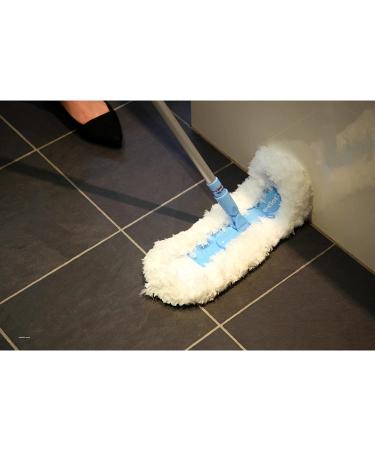 Eco-Friendly E-Cloth Flexi-Edge Duster - Reusable Floor & Wall Mop for Hardwood, Tile, Laminate - 100 Wash Guarantee (BlueSilver) - Buy Online on GoSupps.com