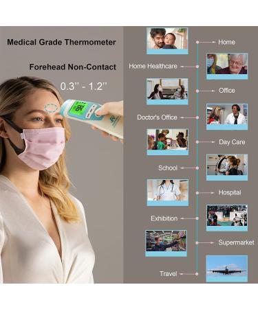 Amplim Non-Contact Infrared Forehead Thermometer for Babies & Adults - Medical Grade CA-2, Sand Castle - Buy Online on GoSupps.com