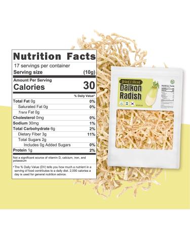 Korean Premium Dried & Sliced Daikon Radish 6 Ounce from Jeju Island  Korea 170 gram for Kimchi and Tea - Buy Online on GoSupps.com