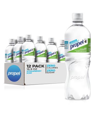 Propel, Kiwi Strawberry, Zero Calorie Sports Drinking Water with Electrolytes and Vitamins C&E, 16.9 Fl Oz (Pack of 12)