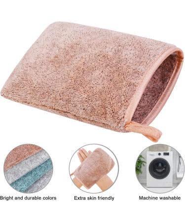 Phogary 6-Piece Microfiber Washing Gloves Set | Soft Coral Fleece Face & Make-Up Remover | Reusable & Versatile | Available in 3 Colors - Buy Online on GoSupps.com