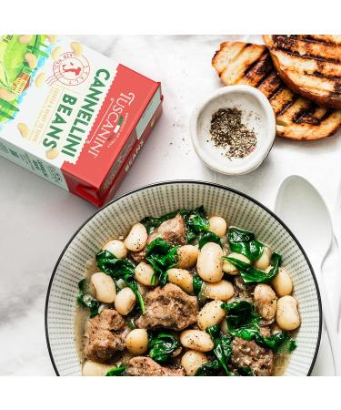 Tuscanini Cannellini Beans 13.4oz (4 Pack) - Premium White Kidney Beans from Italy for Chili, Stews, and Salad - Buy Online on GoSupps.com