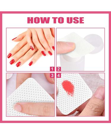 ANYINS 720 PCS Lint Free Nail Wipes - Super Absorbent for Nail Polish Removal and Eyelash Extensions - Non-Woven Fabric - White - Buy Online on GoSupps.com