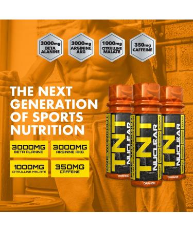 NXT Nutrition TNT Nuclear Shots Boisson pr -entra nement 12 x 60 ml orange - Buy Online on GoSupps.com