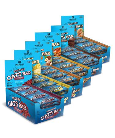 BODYLAB24 Protein Oats Bar Banana - 12 x 100g | Energy Bar with 50g Carbs & 15g Protein | Perfect for Pre/Post Workout Snacks - Buy Online on GoSupps.com