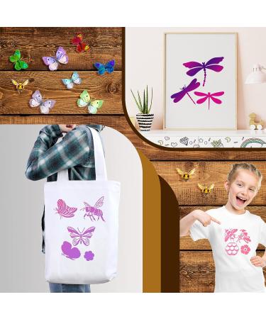 Insect Style Stencil Set - 20 Reusable Stencils for DIY Painting on Wood, Canvas & Christmas Decor - Animal, Plant, Music Themes - Bee, Butterfly & More - Buy Online on GoSupps.com