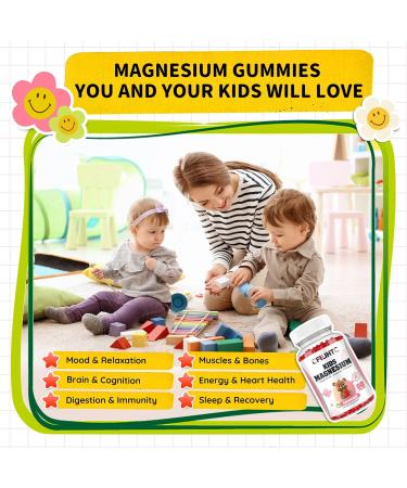 Magnesium Glycinate Gummies for Kids & Iron Gummies Supplement for Women Kids - Buy Online on GoSupps.com