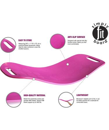 Simply Fit Board: Balance Board with a Twist - As Seen on TV (Magenta) - Buy Online on GoSupps.com