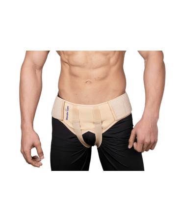 Wonder Care Hernia Support - Groin Hernia Support for Men, 2 Removable Compression Pads & Adjustable Groin Straps, Double inguinal Hernia Support for Men -L L(36"-40")