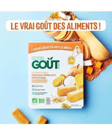 Good Go t Orange Stick Sweet Potato Red Lentil Pumpkin and Organic Squash 120g - Buy Online on GoSupps.com