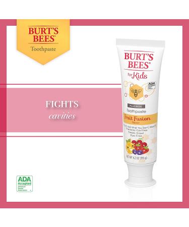 Burt's Bees Kids Fluoride Toothpaste Fusion Fruit 4.2oz (Pack of 4) - Buy Online on GoSupps.com