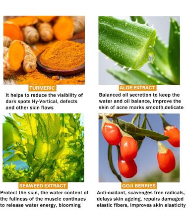Turmeric Oil Kojic Acid Serum Dark Spot Remover for Face Turmeric Serum Dark Spot Removal Anti Aging Face Serum Reduces Hyperpigmentation Age Spots Melasma Sun Spot Improve Skin Tone - Buy Online on GoSupps.com