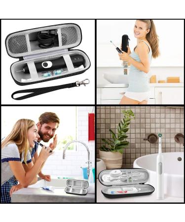 Atbuss Travel Case for Electric Toothbrushes - Portable Protective Cover with Stand (Matt Black) - Buy Online on GoSupps.com