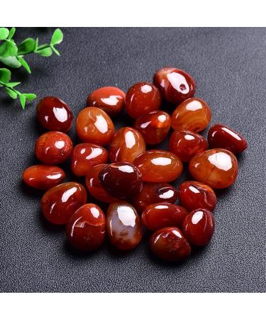 50-400g Natural Crystal Stone Red Agate Stone Polished Original Stone Random Large Grain Crystal Stone Fish Tank Decoration Home Goods 1pack - Buy Online on GoSupps.com