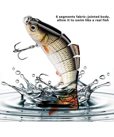 CharmYee Multi Jointed Swimbait Topwater Bass Fishing Lure 0.7oz - Lifelike Hard Bait for Trout and Perch - Buy Online on GoSupps.com