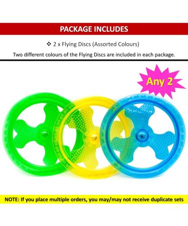 2 x LIGHT UP Flying Discs Flashing Waterproof Outdoor Dog Toys Rubber Pool Floating Dog Toys for Pet Training Outside Night Play Interactive Dog Toys for Boredom (Assorted (Pack of 2) Knobbly) Assorted (Pack of 2) Knobbly - Buy Online on GoSupps.com
