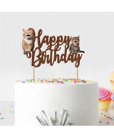 Seyal Cat Happy Birthday cake Topper - Buy Online on GoSupps.com