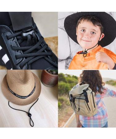 UD 40pcs Plastic Cord Locks with 18-Inch 65ft Elastic Cord Stretch String for Drawstring Shoelaces Clothing Backpack Bags (Black) - Buy Online on GoSupps.com