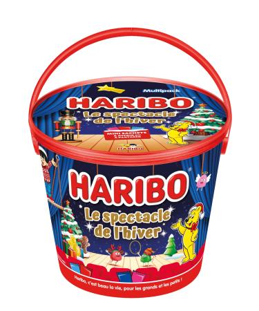 HARIBO - Seau No l - Bonbons Sans Colorants Artificiels - 690 g