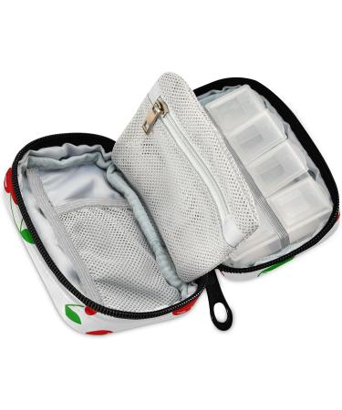 Cherry Hearts Valentine s Day Pill Organizer - 7 Day Travel Case for Vitamins & Supplements - Buy Online on GoSupps.com