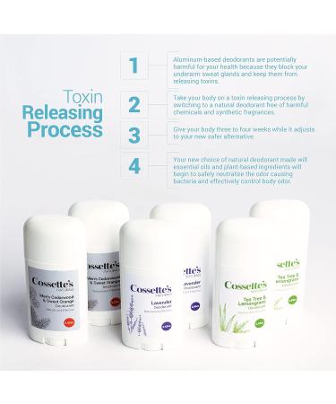 Cossette's Naturals - Natural Effective Deodorant for Men and Women Aluminum Free Parabens Free Made with Premium Essential Oils (Men's Cedarwood & Sweet Orange 2.65 oz (2 Pack)) Men's Cedarwood & Sweet Orange 2.65 Ounce (2 Pack) - Buy Online on GoSupps.com